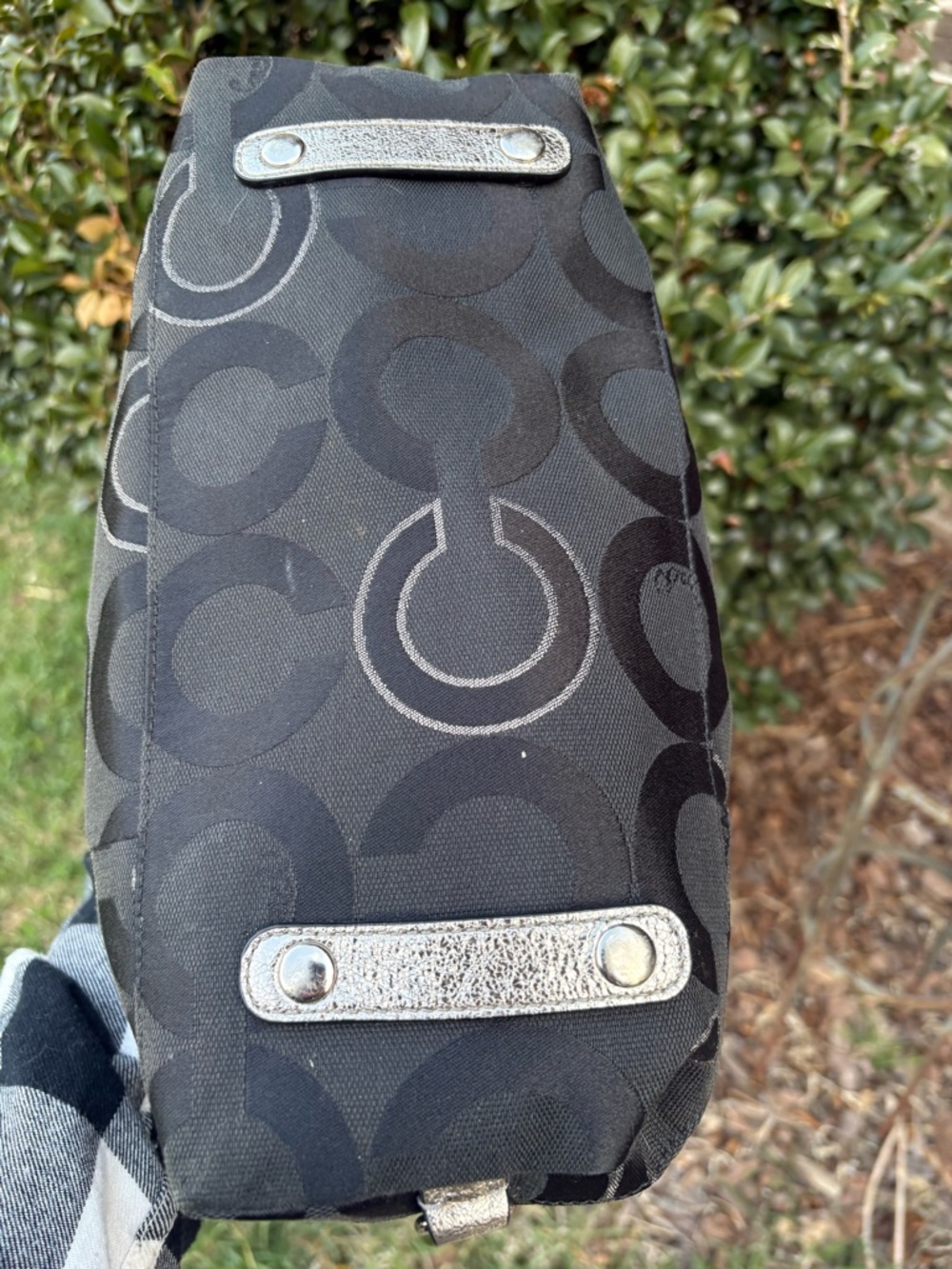 Coach Poppy Op Art Lurex Luxey Satchel (Style No. 15863) - Picture 5 of 8
